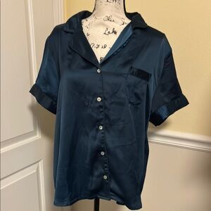 NWOT  Etam Blue pajama Women's Top